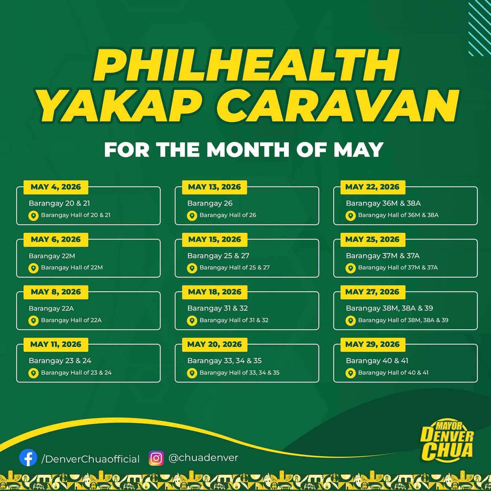  Philhealth YAKAP Caravan ngayong buwan ng Mayo!